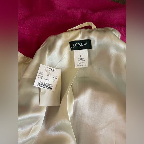 JCtew women’s hot pink pea coat - Picture 4 of 5